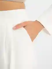 Белый костюм SK BRAND, классический, с перьями, женский