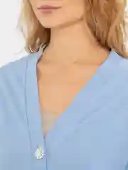 Голубой женский костюм