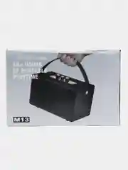 Черный bluetooth колонка М 13.Беспроводная колонка. Cабвуфер 3,5 мм