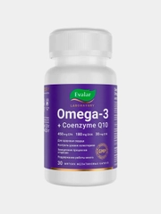 Omega-3 Эвалар 450 mg ЕРА, 180 mg DHA, Coenzyme Q10, 30 капсул по 1,0 г