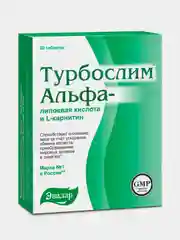 Турбослим Альфа-липоевая кислота и L-карнитин Эвалар, 20 таблеток по 0,55 г