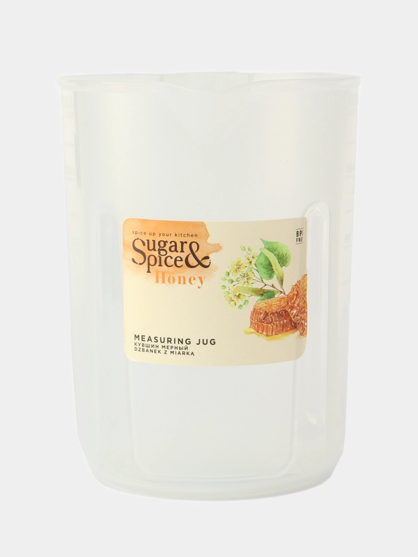 Кувшин мерный Sugar&Spice коллекция Honey прозрачный, пластиковый, 1л, 165х110х146