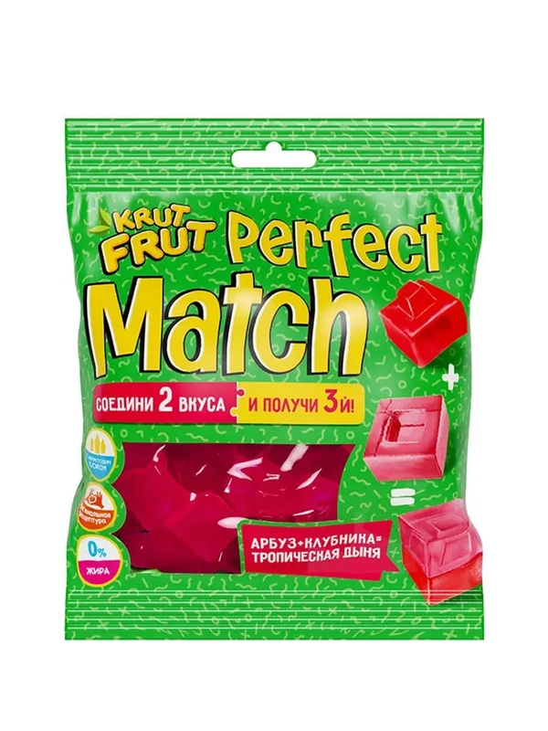 Мармеладные жевательные кубики KRUT FRUT, 70 г