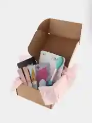 Зеленый подарочный набор для девушки, женщины, "Бьюти бокс", подарок на Новый год, гирлянда роса
