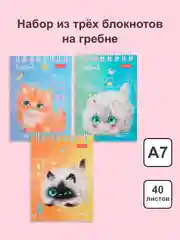 Аметистовый блокнот/скетчбук/ежедневник/записная книжка/смешбук/кешбук с котиками, котоблокнот