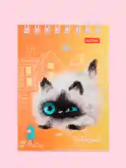 Аметистовый блокнот/скетчбук/ежедневник/записная книжка/смешбук/кешбук с котиками, котоблокнот