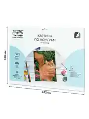 Картина по номерам на картоне Три совы "Прогулка по саду", с красками и кистями, 30х40 см