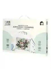 Алмазная мозаика Три совы "Цветочная композиция", холст на деревянном подрамнике, 30х40 см