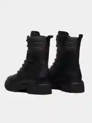Черный ботинки зимние женские Remonte из натуральной кожи