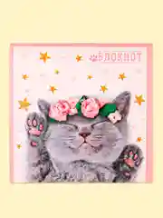Хром блокнот/скетчбук/ежедневник/записная книжка/смешбук/кешбук с котиками, котоблокнот
