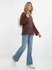 Светло-бежевый рюкзак женский, кожаный
