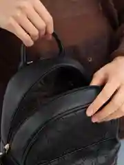 Шоколадный рюкзак женский, кожаный