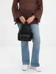 Шоколадный рюкзак женский, кожаный