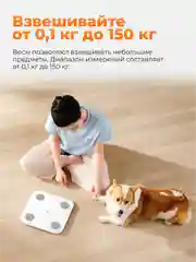 Белый умные весы Xiaomi Mijia Body Composition Scale S400, MJTZC01YM
