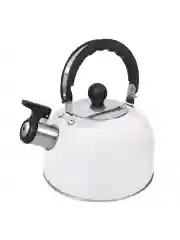 Белый чайник со свистком HOME ELEMENT HE-WK1602, 2л, нерж. сталь , белый матовый