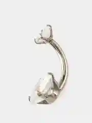 Хром пирсинг пупка из титана "TITANIUM" с застежкой-кликером