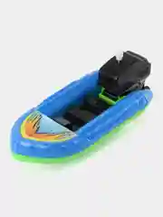 Синий заводная лодка