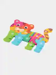 Белый деревянные пазлы для детей объемные, развивающие игрушки, 3D головоломки в форме животных