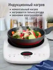 Белый электрическая индукционная безимпульсная плитка STINGRAY ST-HP3501A белый