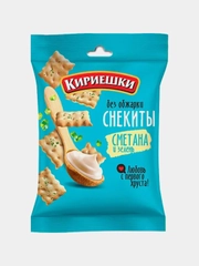 Крекер Кириешки Снекиты "Сметана и зелень", 60 г