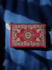 Бордовый кошелек женский, монетница, текстильная