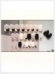 Накладные ногти короткие с дизайном форма Квадрат