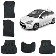 Автомобильные 3-D коврики EVA для Citroen C3 (2) / Ситроен Ц3 (2)
