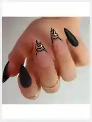 Накладные ногти с дизайном форма Миндаль