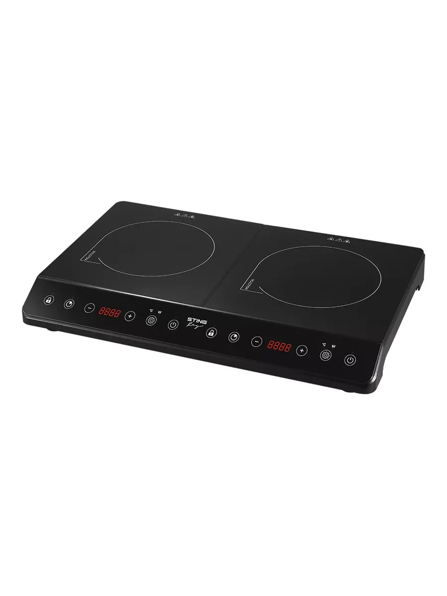 Черный плитка электрическая индукционная безимпульсная STINGRAY ST-HP3522A 4200Вт, черный