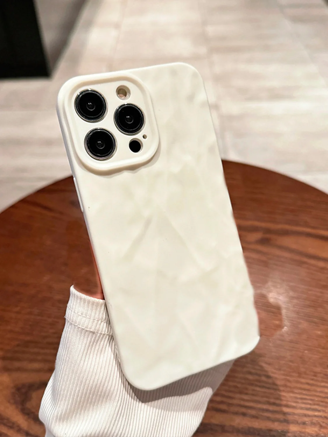 Кремовый чехол для iPhone 6s/7/8/SE/XR/XS/11/12/13/14/15 Pro/Max/Plus/Mini/силикон/противоударный