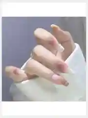 Накладные ногти с дизайном форма Балерина