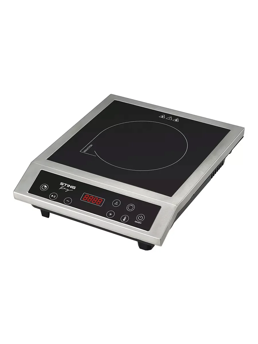 Черный электрическая индукционная безимпульсная плитка STINGRAY ST-HP3510A сталь
