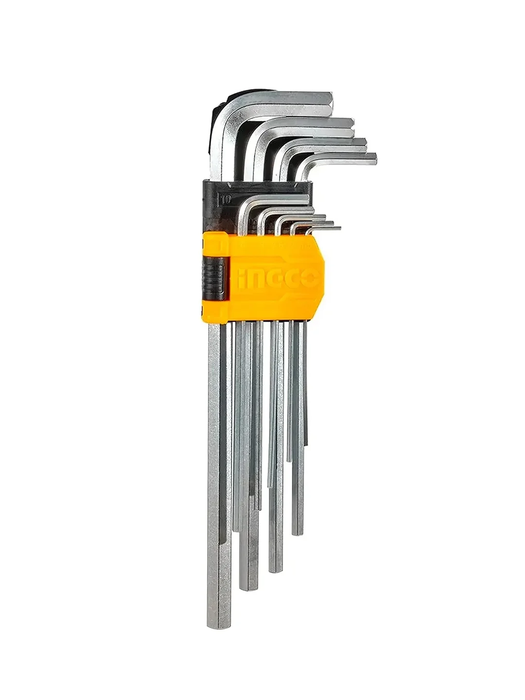Набор шестигранников с шаром HEX Long INGCO HHK12091, 9 ключей
