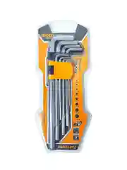 Набор шестигранников с шаром HEX Long INGCO HHK12091, 9 ключей