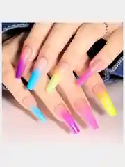 Накладные ногти с дизайном форма Балерина