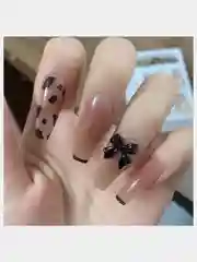 Накладные ногти с дизайном форма Балерина