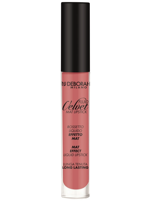DEBORAH Помада для губ матовая жидкая FLUID VELVET MAT LIPSTICK тон 02 романтично розовый