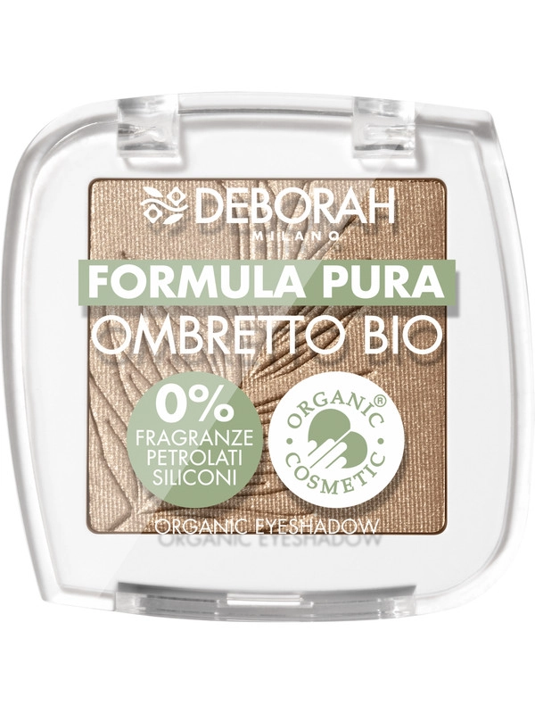 DEBORAH Тени для век FORMULA PURA OMBRETTO BIO, тон: 08 Каштаново-коричневый, 2,5гр