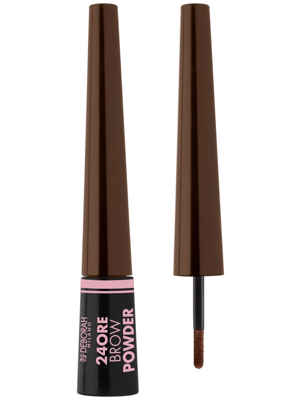 DEBORAH Пудра для бровей 24ORE BROW POWDER тон 02 темно-коричневый