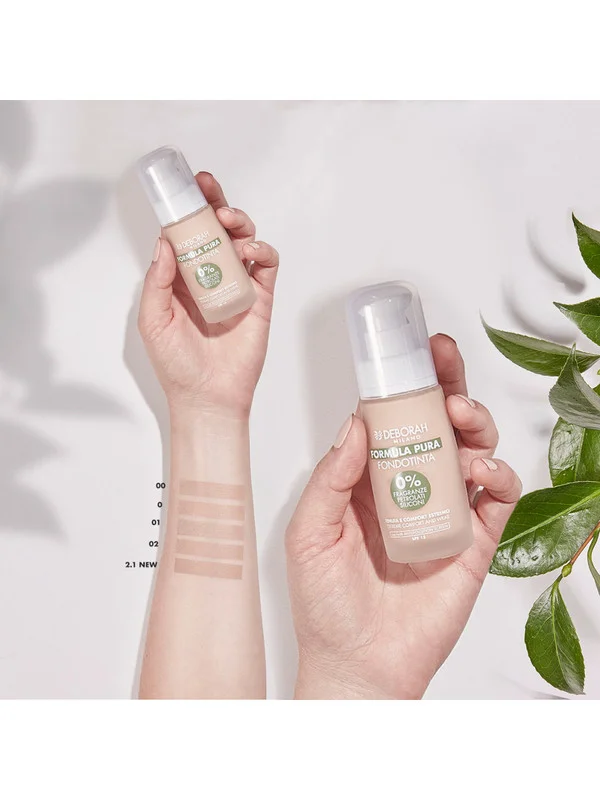 DEBORAH Тональная основа FORMULA PURA FOUNDATION тон 2.1 ванильный