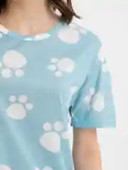 Голубой домашняя женская туника, сорочка