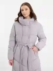 Серебряный пальто осень-зима