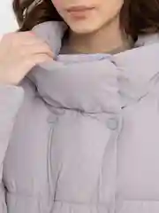 Серебряный пальто осень-зима