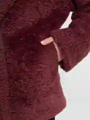Багровый пальто женское, шуба Тедди
