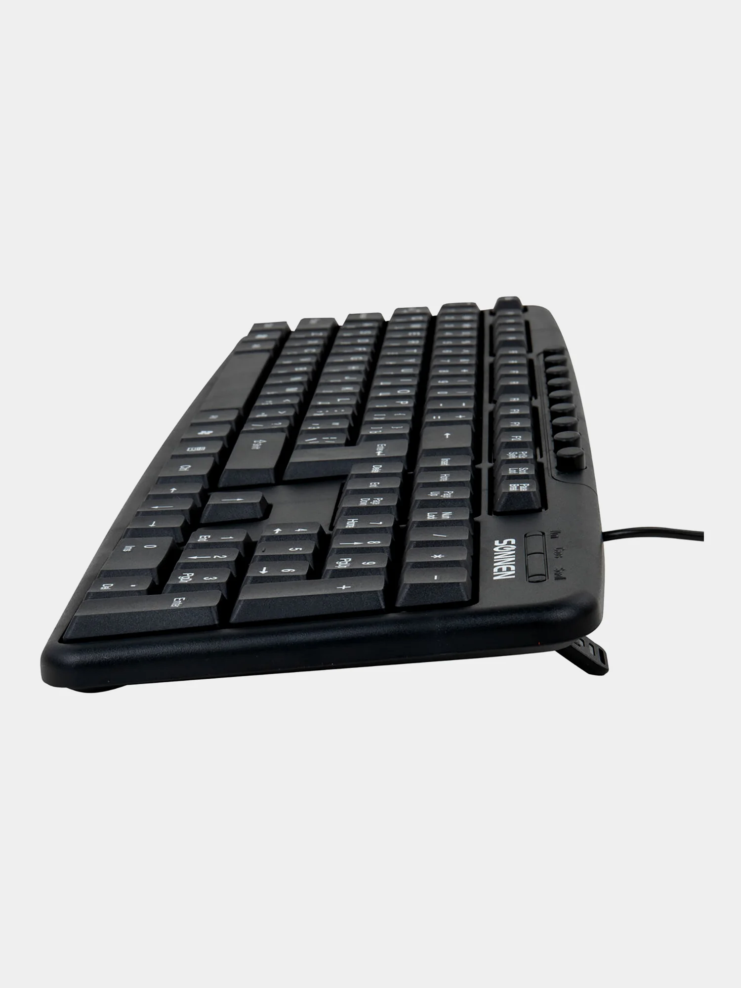Клавиатура проводная SONNEN KB-8137, USB, 104 клавиши+9 доп,мультимедийная,черная, 512652