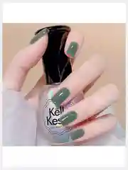 Накладные ногти короткие с дизайном форма Квадрат