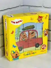 Кубики Три кота Транспорт 9 штук Космос Коржик Игра