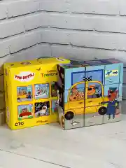 Кубики Три кота Транспорт 9 штук Космос Коржик Игра