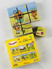 Кубики Три кота Карамелька Коржик Компот 9 штук Игра