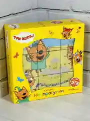 Кубики Три кота Карамелька Коржик Компот 9 штук Игра